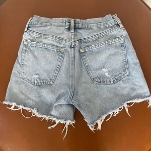 Agolde Parker shorts (the longer version of Parker) in size 25 with a button fly